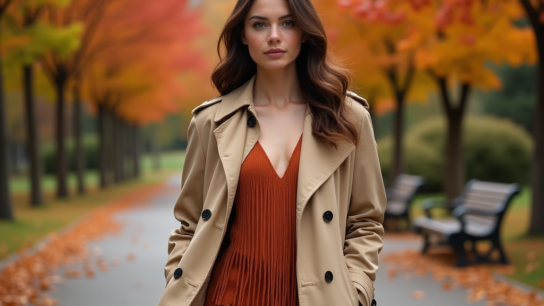 kipor.ro | Rochii cu Franjuri și Trench-Coat-uri – Idei de Outfituri pentru Toamnă