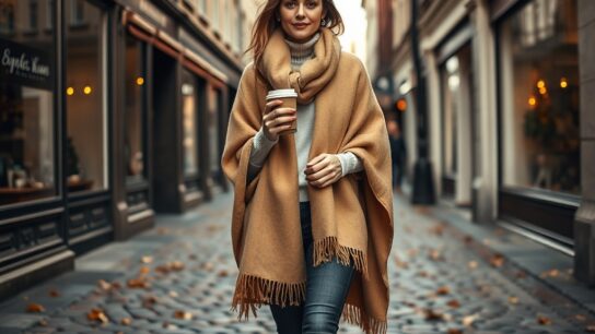 kipor.ro | Cum să folosești eșarfele mari ca pelerine sau poncho-uri